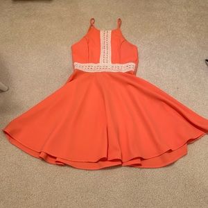 Coral dress